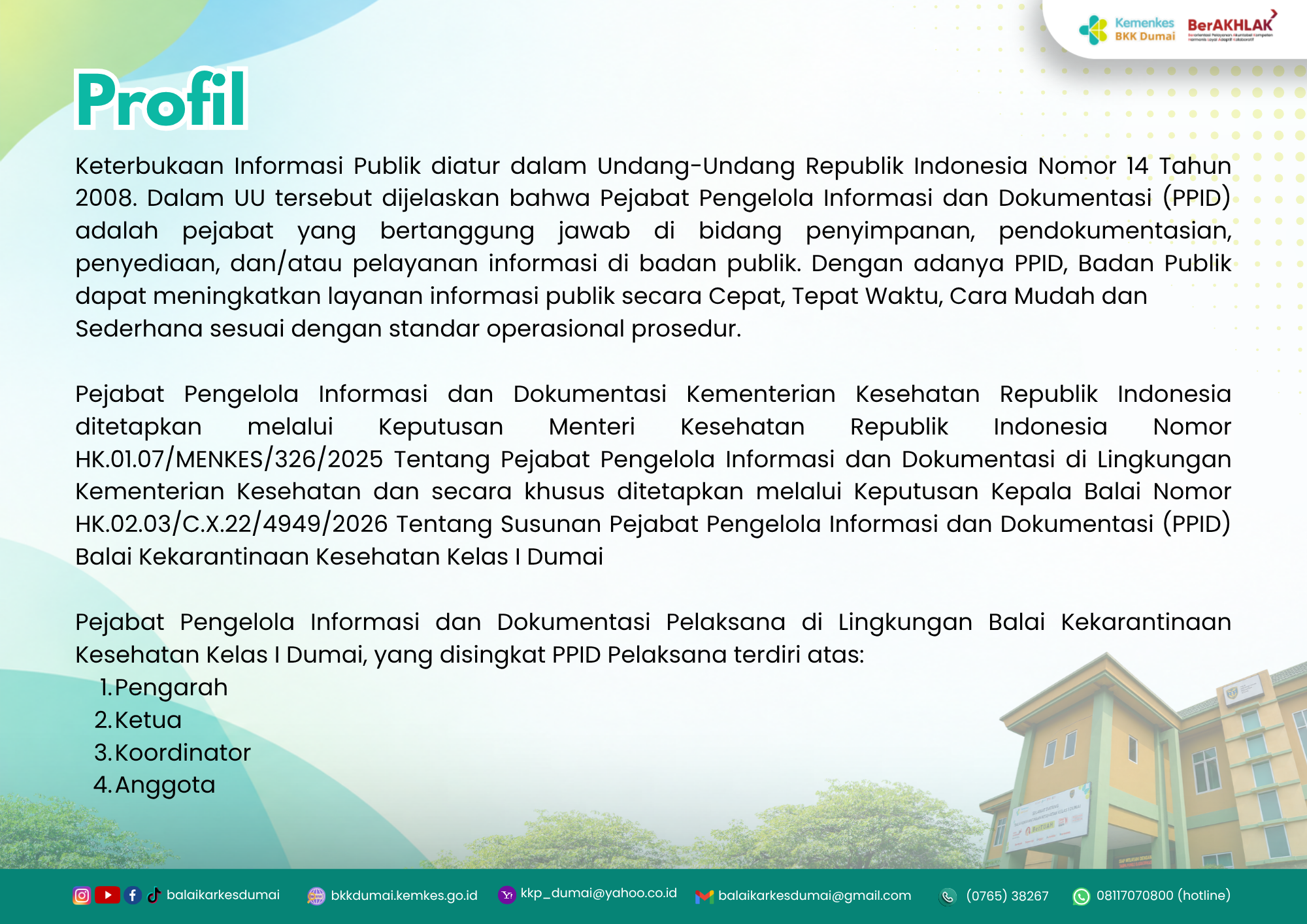 Profil Singkat PPID